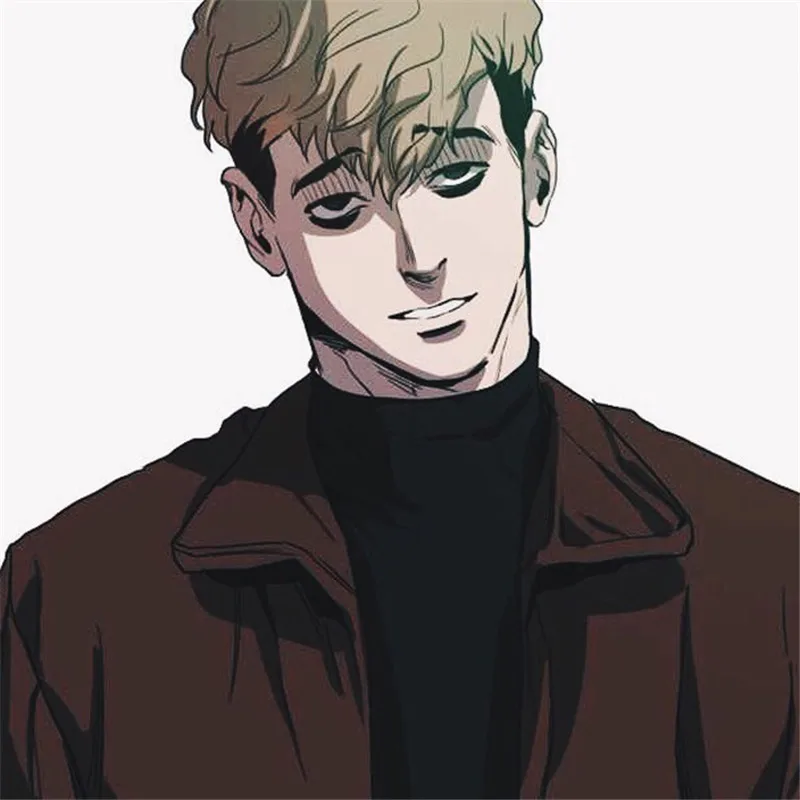 Killing Stalking Косплей двухцветный костюм парик короткие подстриженные волосы SangWoo короткий льняной черный Омбре косплей костюм парик