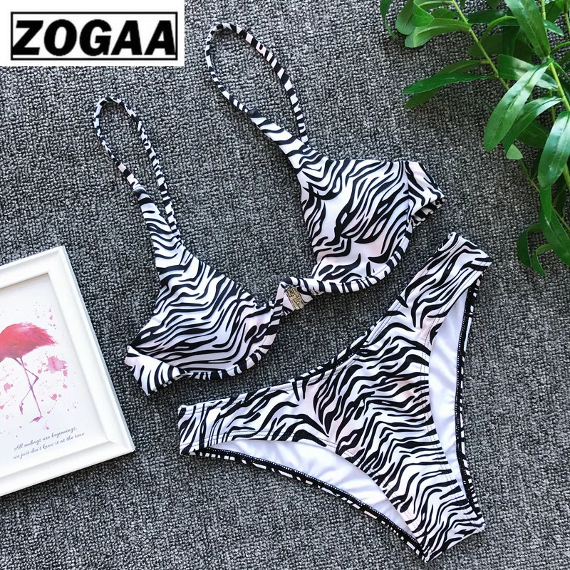 ZOGGA Sexy Leopard Print Women Brace Steel Strap Bikini High-quality 100% Nylon No Wrinkle/fade/shrink Two Piece Set for Women ZOGGA Sexy Leopard Print Women Brace Steel Strap Bikini High-quality 100% Nylon No Wrinkle/fade/shrink Two Piece Set for Women
