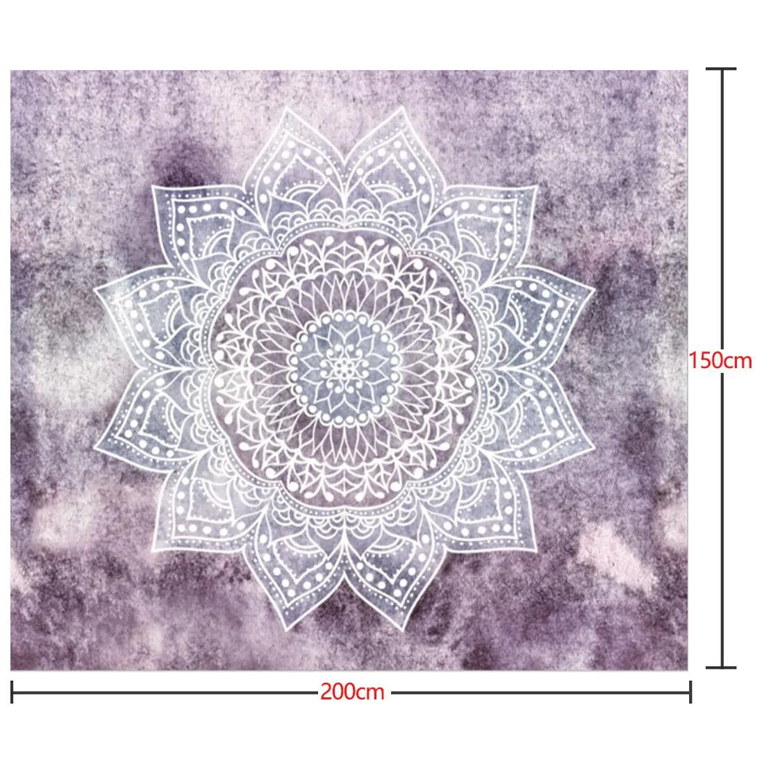 Индийский Гобелен Мандала, настенный пляжный коврик в богемном стиле, тонкое одеяло из полиэстера, коврик-шарф для йоги, одеяло, 150X100/150X130/200x150 см