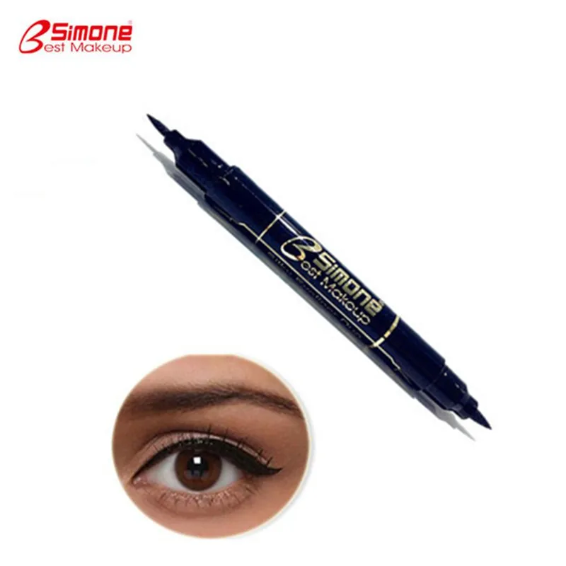 Бестселлер, 2 в 1, черный стойкий карандаш для глаз, Водостойкий карандаш для глаз, водостойкая жидкая Косметика для макияжа, подводка для глаз