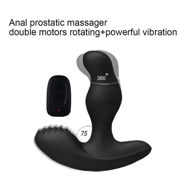 Vibrante masturbador punto G Butt Anal Plug Control remoto hombres girar juguete del sexo caliente Vibrante masturbador punto G Butt Anal Plug Plug Plug Control remoto hombres girar juguete del sexo caliente 40d824