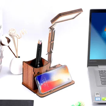 

LED eye protection Creative table lamp Flexible folding mobile phone bracket book lights New High Lumen Home Office Reading 5.10