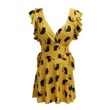 Высокое качество Новое Сексуальное Платье клетчатый принт цельный купальник пуш-ап с оборками большой размер купальники летние женские купальные костюмы