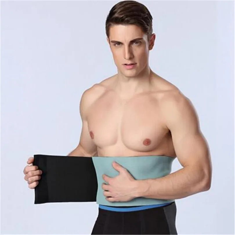 

2018 Men Shapers Spandex Slimming Belt Belly for Mens Waist Trainer Band Compression Underwear Strap