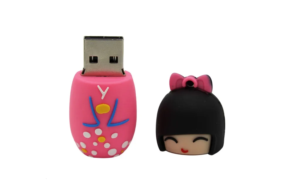 STmagic USB Flash Drive 64G накопитель 32G 16G Стиль японская кукла игрушка флешки