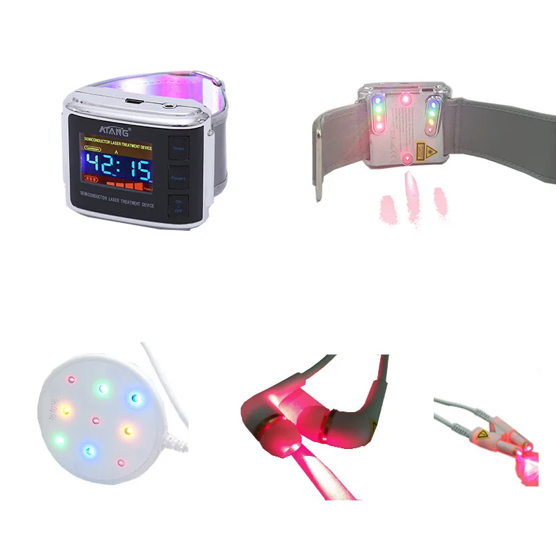 LLLT Laser Watch Diabetic Wrist Watch Laser Acupuncture Stimulator Combine Red Laser 3 Color Light Therapy Hypertension Medical LLLT Laser Watch Diabetic Wrist Watch Laser Acupuncture Stimulator Combine Red Laser 3 Color Light Therapy Hypertension Medical