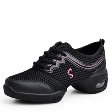 Women Fashion High Quality Sneakers Black Boots Indoor Dance Sneaker Shoes #DS4001B