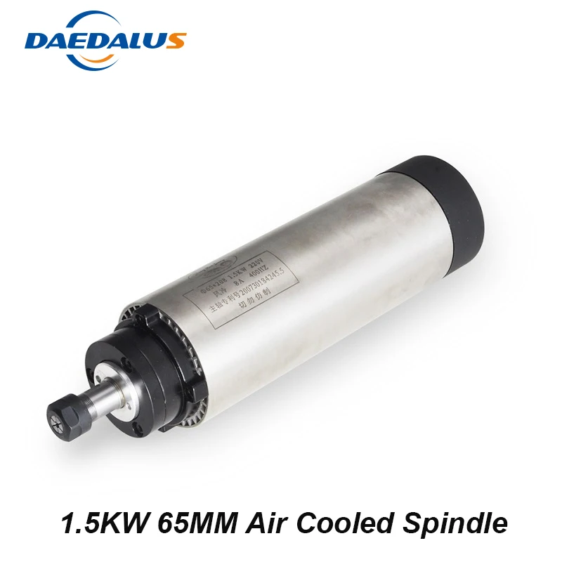 

Free Shipping CNC Router Spindle Motor 1.5KW 65MM ER11 Air Cooled Milling Spindle Router Motor With 4 Bearings