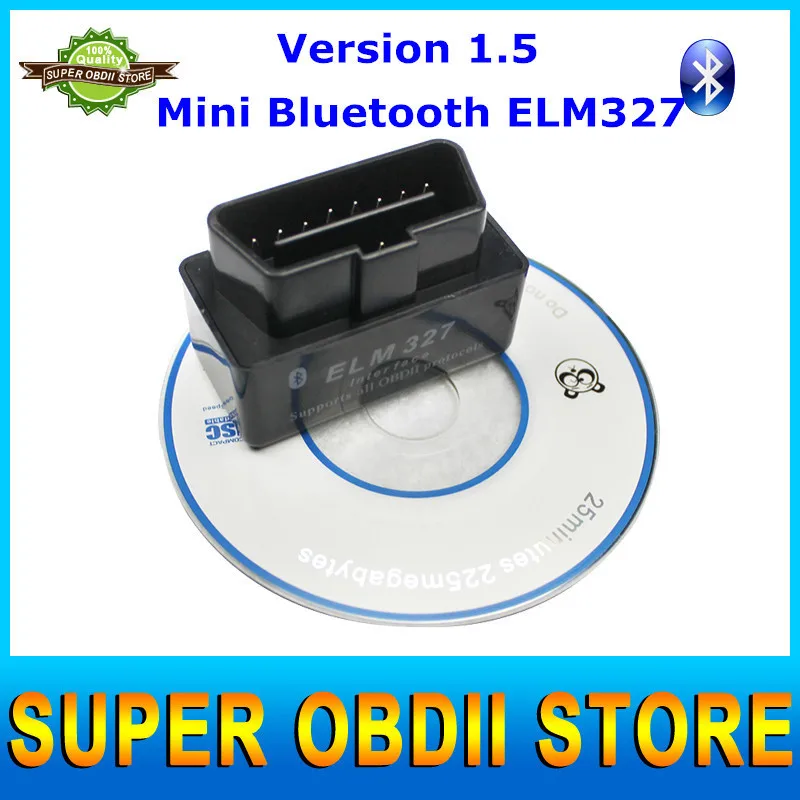 V1.5 Super MINI Bluetooth ELM 327 Version 1.5 OBD2 OBD II ELM327 Car Diagnostic Interface Free Shipping |