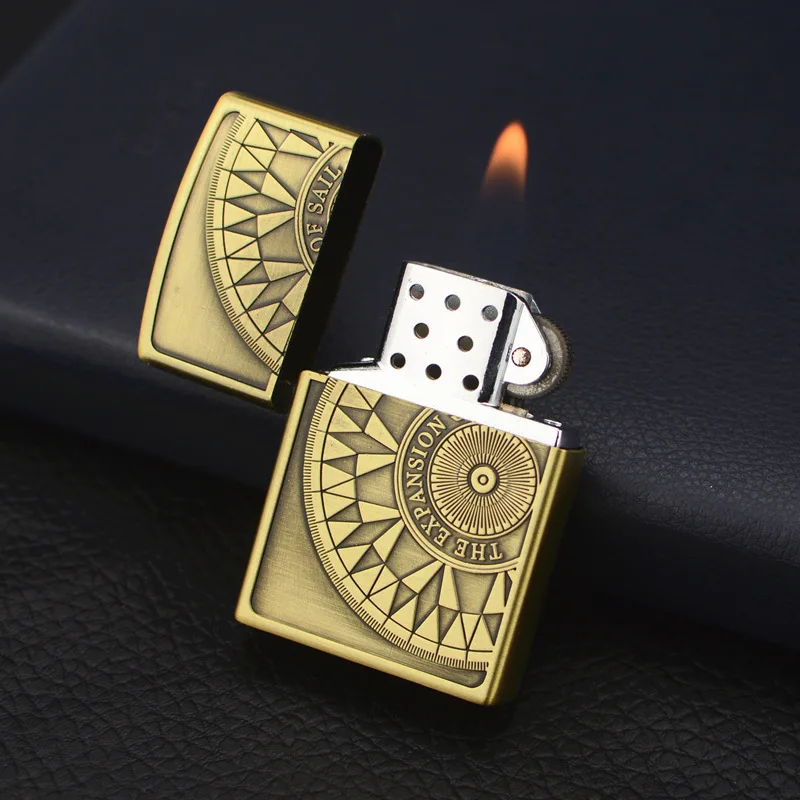 

2019 new Z1068 compass creative wheel fire lighter Grinding wheel lighter