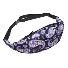 5 шт.(ABDB модный пояс поясная сумка Сумка На Молнии Поясная Сумка(черный фиолетовый