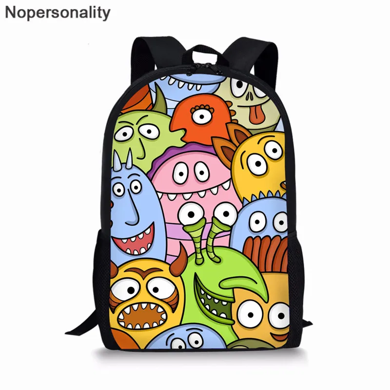Nopersonality, рюкзак с граффити, школьная сумка для студентов, сумка для девочек-подростков, сумка для мальчиков, школьный рюкзак с мультяшным принтом - Цвет: Z2309C