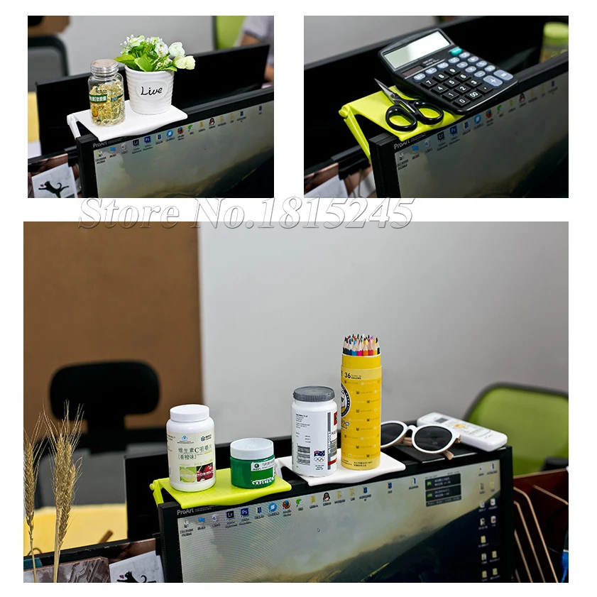 Multifunction Computer Monitors Plastic Storage Rack