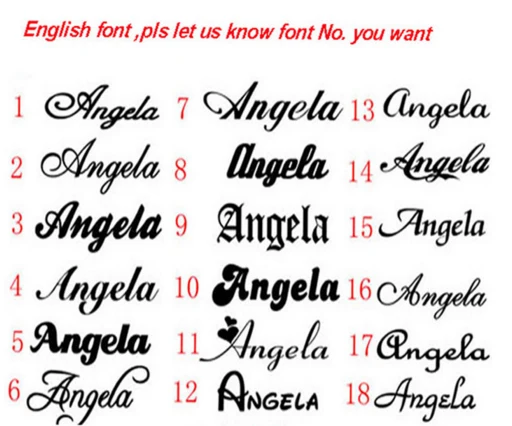 name font