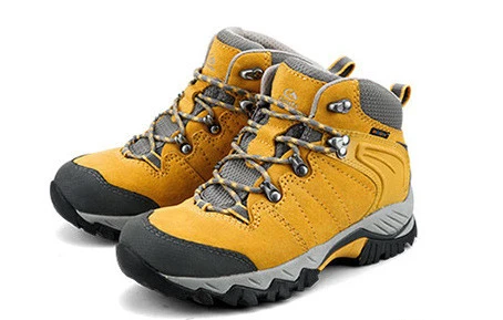 Clorts/Женская походная обувь; сезон осень-зима; женские высокие водонепроницаемые тактические сапоги из натуральной кожи; нескользящие зимние кроссовки - Цвет: yellow