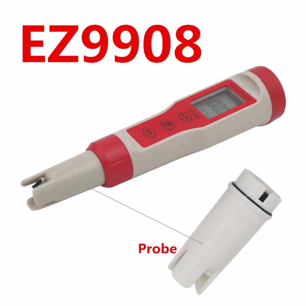 РН-метр Сменный стеклянный зонд электрод для цифровой 3 в 1/4 в 1 tds ec ph temp тестер скидка 20