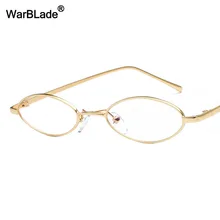WarBLade Модные Золотые очки в металлической оправе для женщин овальные винтажные очки с бесцветными линзами оптические оправы lunette de vue femme