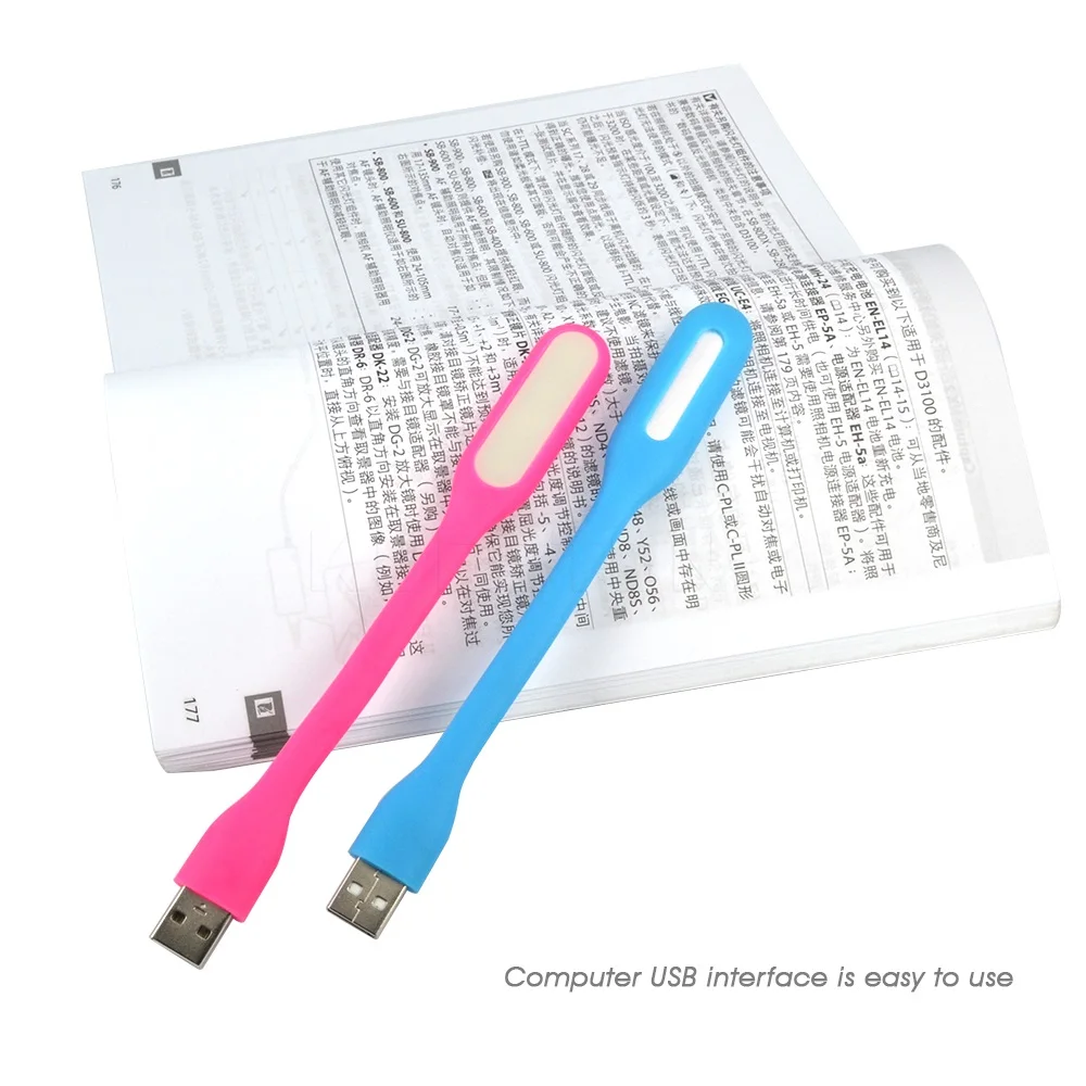 Kebidu 1 шт. Универсальный гибкий мини USB со светодиодной подсветкой с док станция