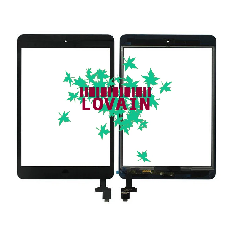 

10 pcs/lot Original For iPad mini 1/2 mini1 mini2 Digitizer Touch Screen Assembly with Home Button+Home Flex Cable+IC Connector