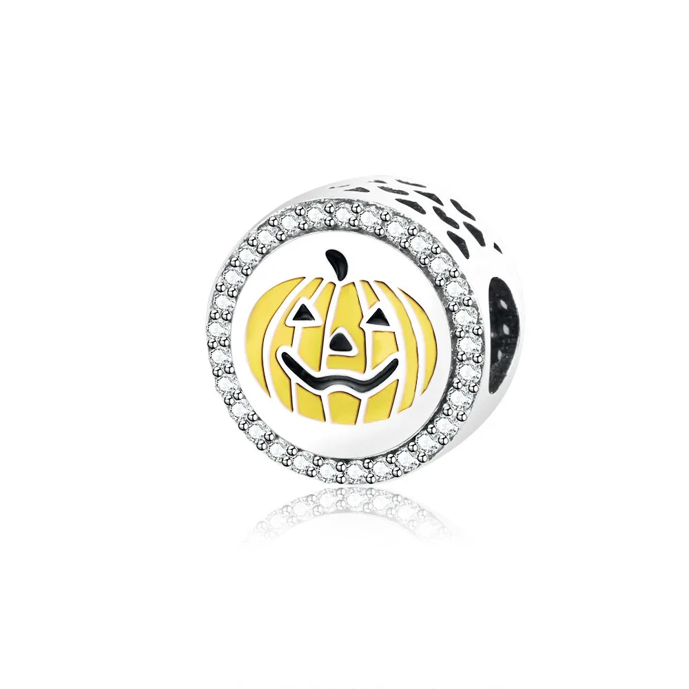 Buy 100 925 Sterling Silver Pumpkin Charm Bead Fit