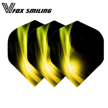 

30PCS Darts Flights Wing For Professional Darts Wing Tail Cool Pattern Dart Accessories Yellow