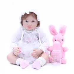 Реалистичные куклы reborn 20 "50 см хлопок корпус силиконовые реборн Детские куклы Девочки для детей подарок BJD boneca menina