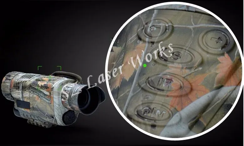 monocular 5x40 escopo de visão noturna tira