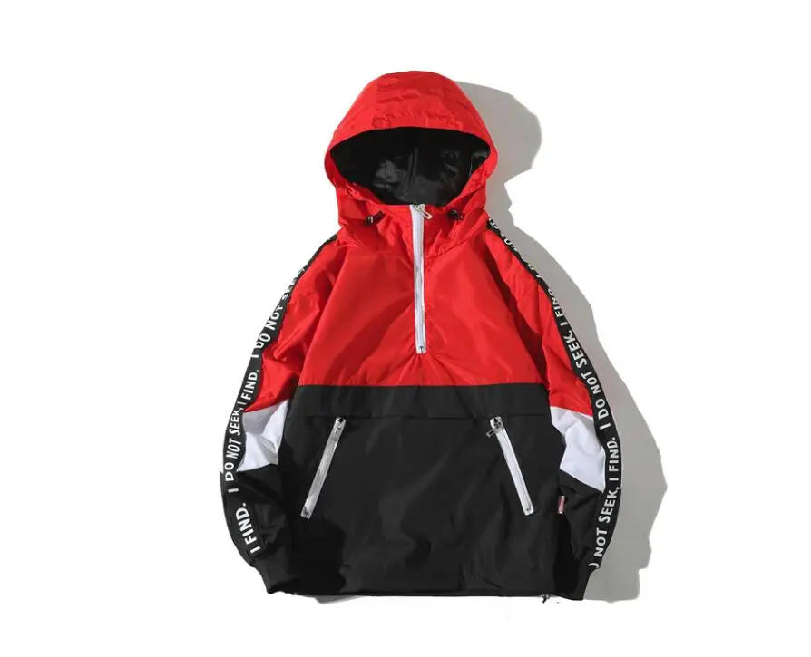 Newest Fashion Mens Pullover Hooded Waterproof Lightweight Windbreaker Jackets US SIZE Newest Fashion Mens Pullover Hooded Waterproof Lightweight Windbreaker Jackets US SIZE