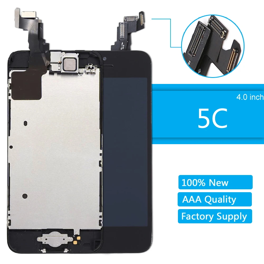 

for Apple iPhone 5C LCD Touch Screen and Digitizer Display Replacement for iPhone 5C Full Assembly Complete With Small Parts