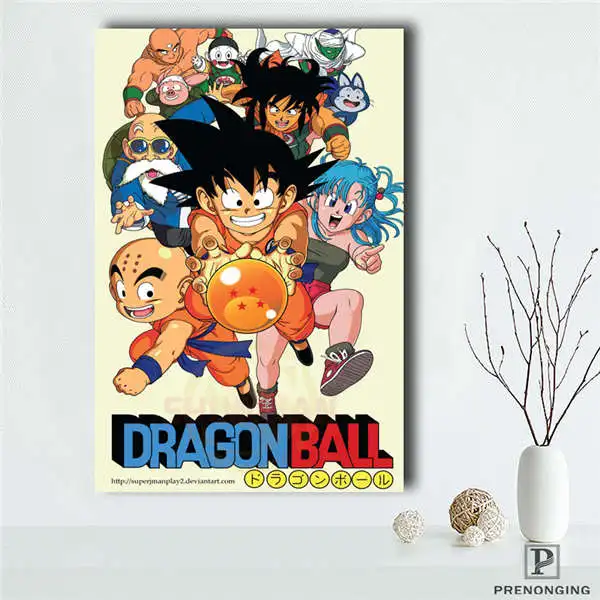 Съемная Фреска домашний декор es плакат топ продаж Dragon Ball Z Гоку аниме плакат#190114s07 - Цвет: Синий