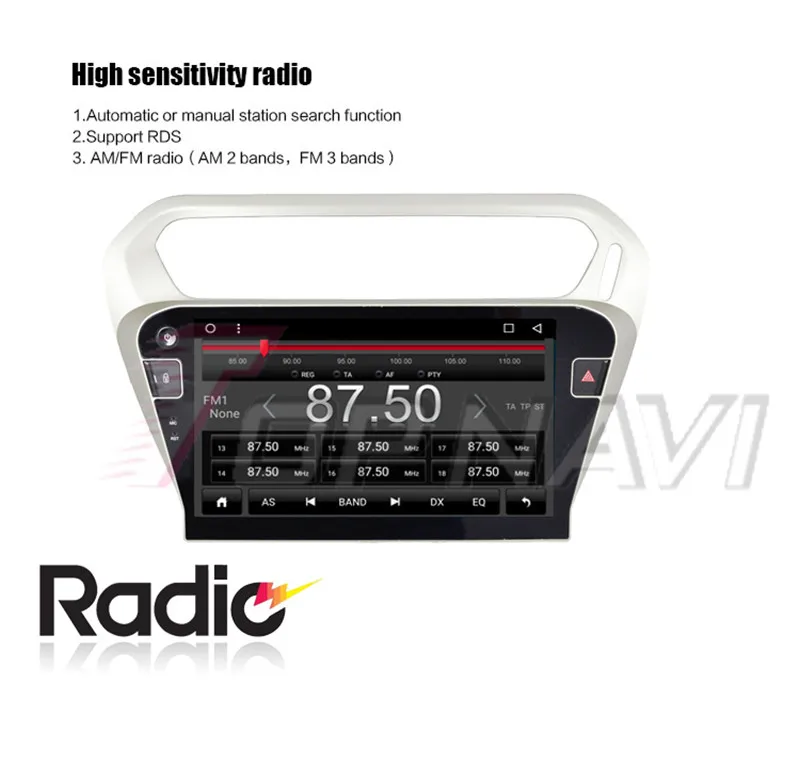 Discount Autoradio 10.1" Android 8.1 Octa Core Car GPS Navigation For Peugeot 301 2014 Stereo Auto Radio Multimedia Audio NO DVD 2 din 9