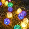 2.5M 5M 40 LED String Lights Rattan Ball Garlands Holiday Wedding Party Decoration LED String Christmas Fairy Light For Outdoor ► Photo 3/6