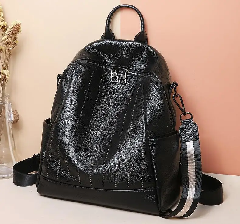 

2019 new new Fashion Women Backpacks Genuine Leather Backpacks Ladies Travel Bags Women Travel Bag