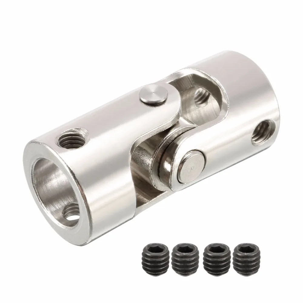 

Uxcell 3PCS L35XD16 10mm to 10mm Inner Dia 1 Section Rotatable Universal Steering Stainless Steel Shaft U Joint Coupler DIY Toy