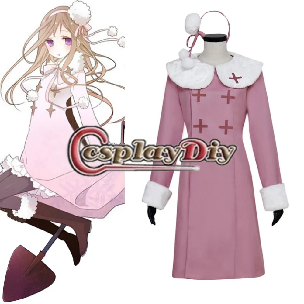 

Axis Powers Hetailia Hetalia Russia Pink Dress Coat Adult Women's Winter Trench Coat Cosplay Costume Custom Made