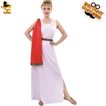 

DSPLAY Sexy Women Olympic Goddess Exotic Pretty Carnival Roleplay Halloween Noble Lady Fancy Dress Royal Woman Cosplay Costume