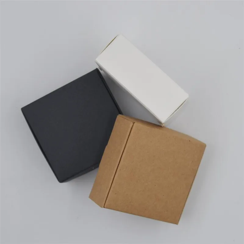 

8 sizes 20pcs Brown Carton Kraft Paper Box For Wedding Gift Packing Boxes Cake Cookies Candy Party Favors Soap Boxes