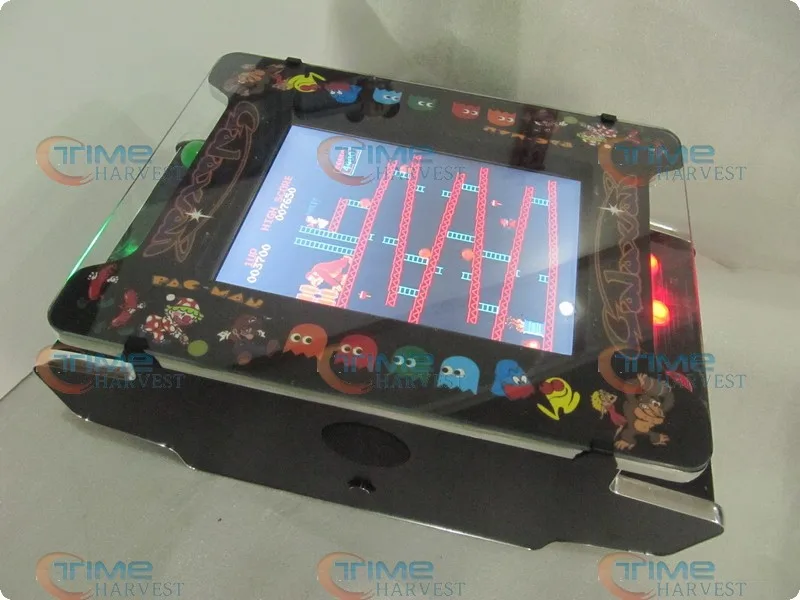 15 inch LCD Mini Table Cocktail Arcade Machine With Classical Games 412