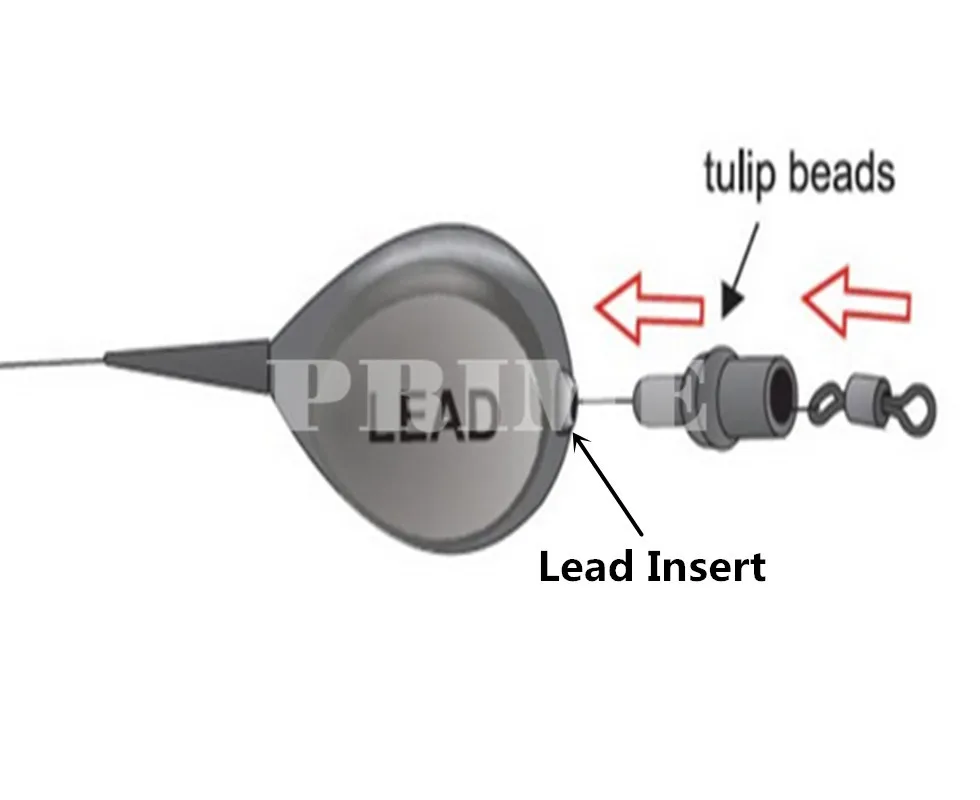 Карп Рыбалка резиновые бусины в форме тюльпана с UK8# Вертлюги с UK8# длинные тела быстрая замена Вертлюги со встроенными свинцовыми вставками