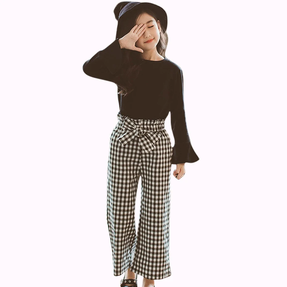 

Teenage Girls Clothing Set Spring Girls Clothes Plaid Clothing For Teens 6 8 12 Years Kids Clothes Girl 8 to 12 Autumn Kids Set
