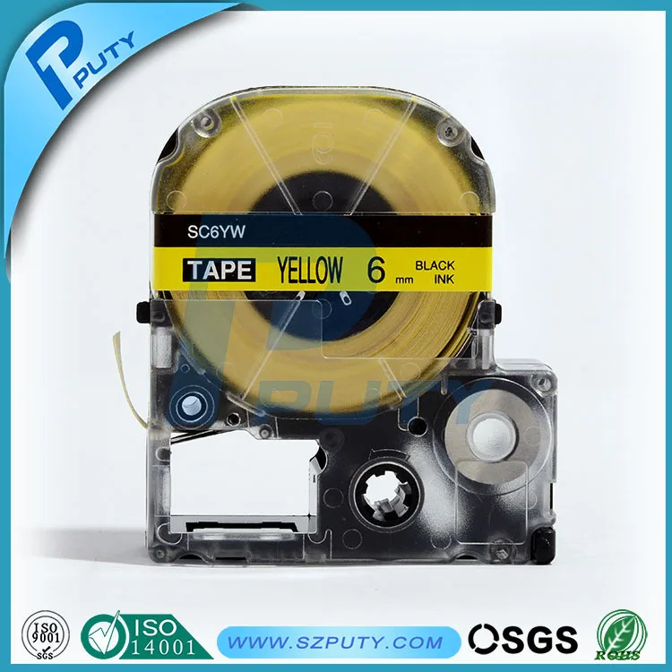 SC6YW Black on Yellow & 6mm