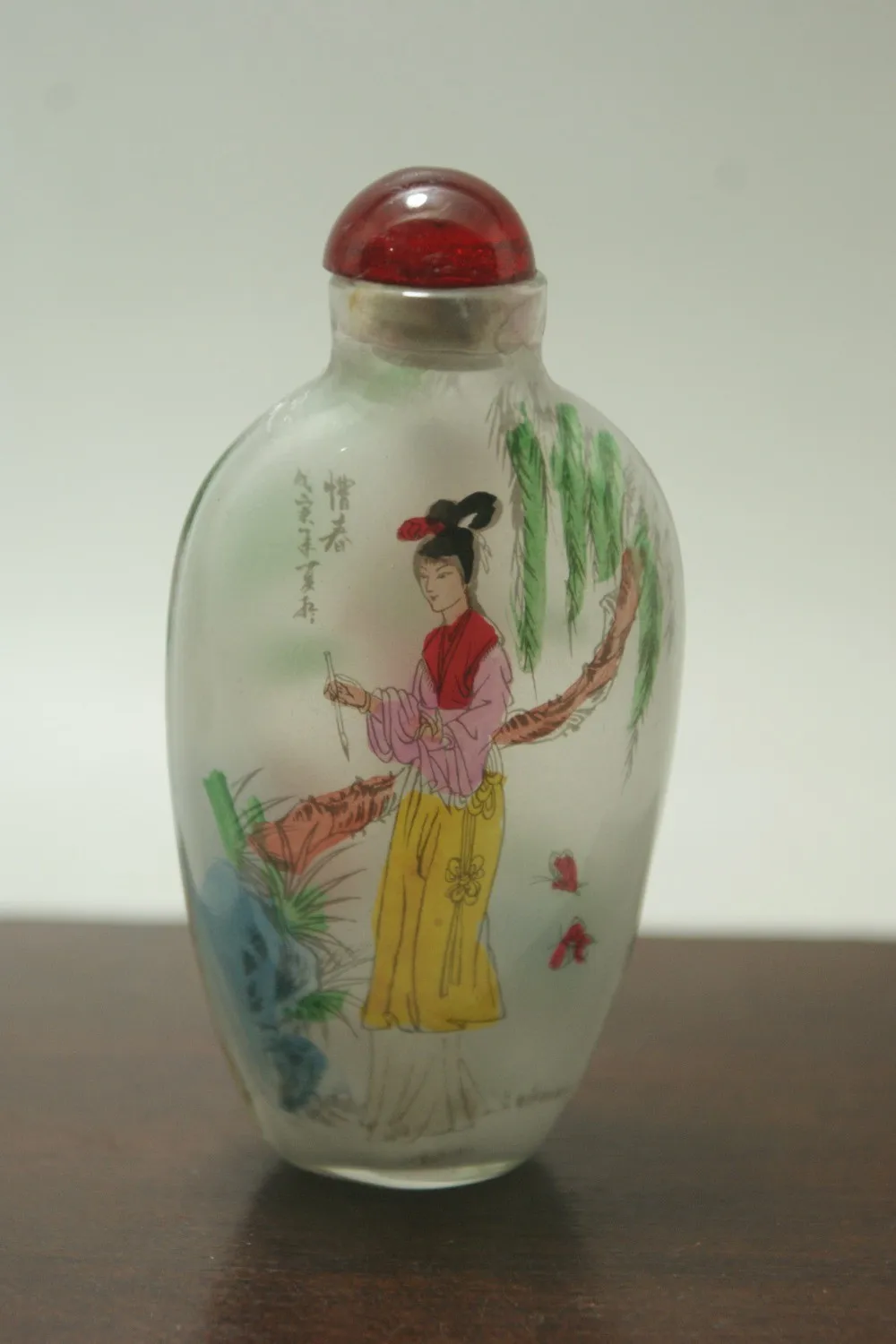 3 beautiful insidepainted glass snuff bottles campestre.al.gov.br