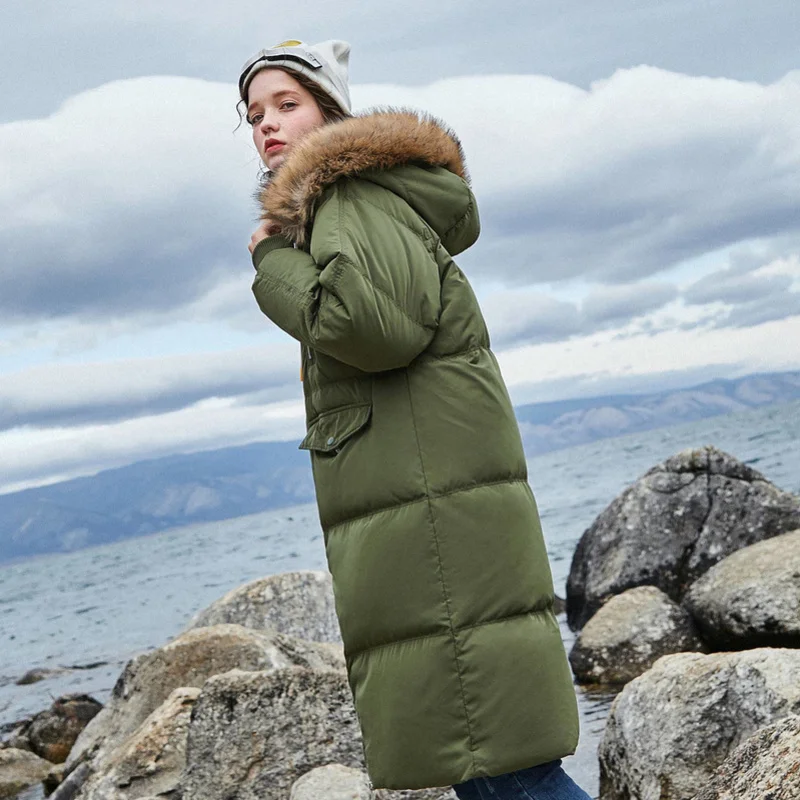 Goedkoop Semir 2019 Hot Koop Winter Vrouwen Jassen Down Thicken Jas En Jas Voor Vrouw Lange Jas Vier Kleuren Voor  20 Lage Graden