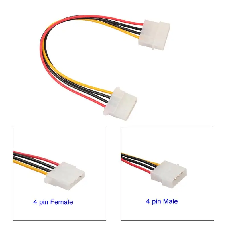 Новинка 1 шт. Высота каблука 18 СМ Компьютер Питание IDE/SATA Molex 4 контактный разъем к