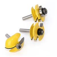 נתב bit ווד כלים 3 שאנק קרביד ווד Cutter 8mm Pcs Set Bit מיל Shank נגרות קאטר נתב עבור כלים לעיבוד עץ (5)