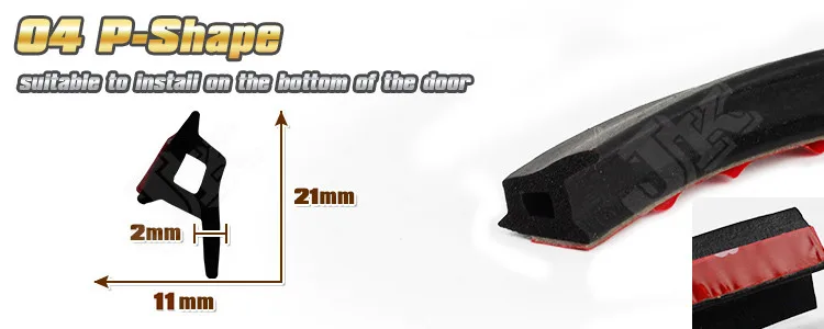 P) форма элемент двери автомобиля авто шум универсальная Резина гребень уплотнения каймы 16" 4 метра уплотнение excluder самоклеющаяся Резина
