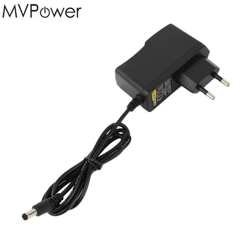 

MVpower DC 9V AC 100-240V 1A Charger Power Supply Adapter European EU Plug 2 Pin Cable For DSO138 2.4" TFT Digital Oscilloscope