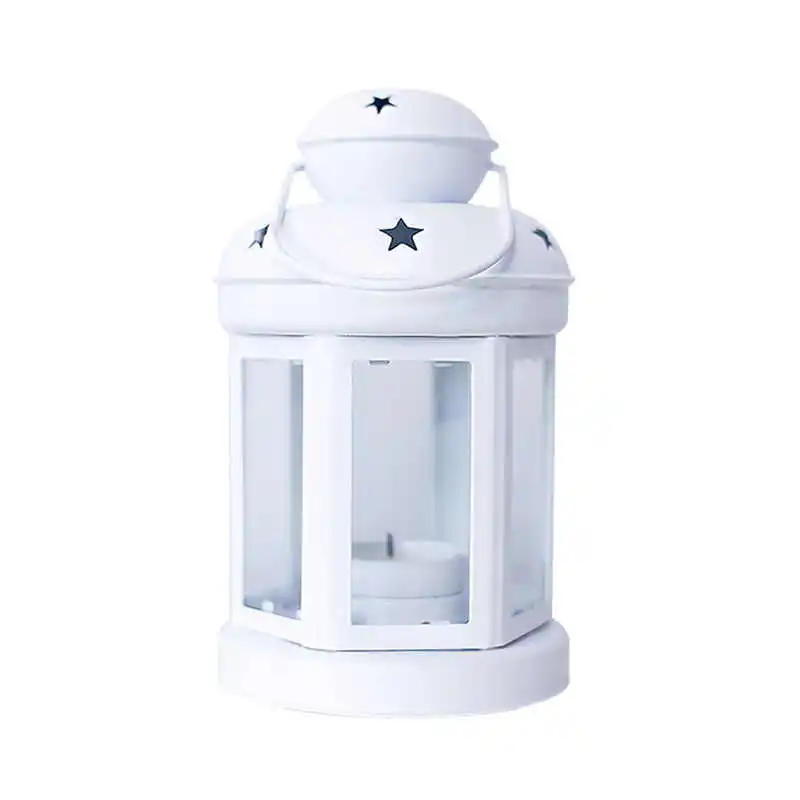 Candle windproof lamp Christmas European Wrought Iron Windproof Lamp Christmas Candle Decorative Candlestick #2n9 (7)