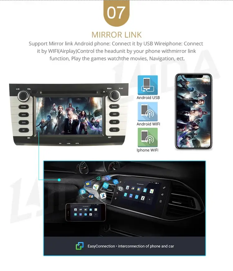 Perfect LJDA Android 9.1 Car DVD Player For Suzuki swift 2004-2010 Car Multimedia Player Stereo GPS Navigation IPS Audio 2 Din Car Radio 9