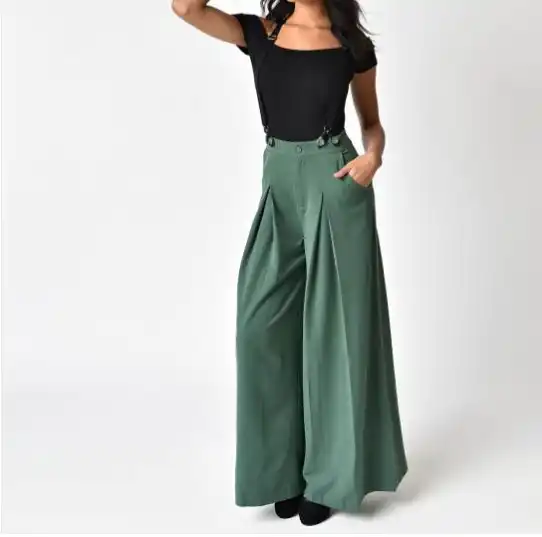 knot front pleated jumpsuit